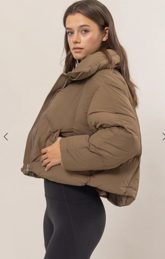 Myra Puffer Jacket - Chocolate