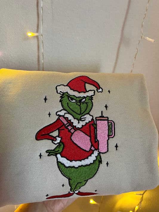 Christmas It Girl Embroidered crewneck