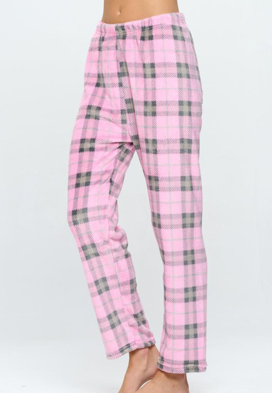 Pink Plaid Pajamas