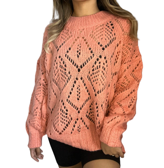Olivia Oversize Sweater - Salmon