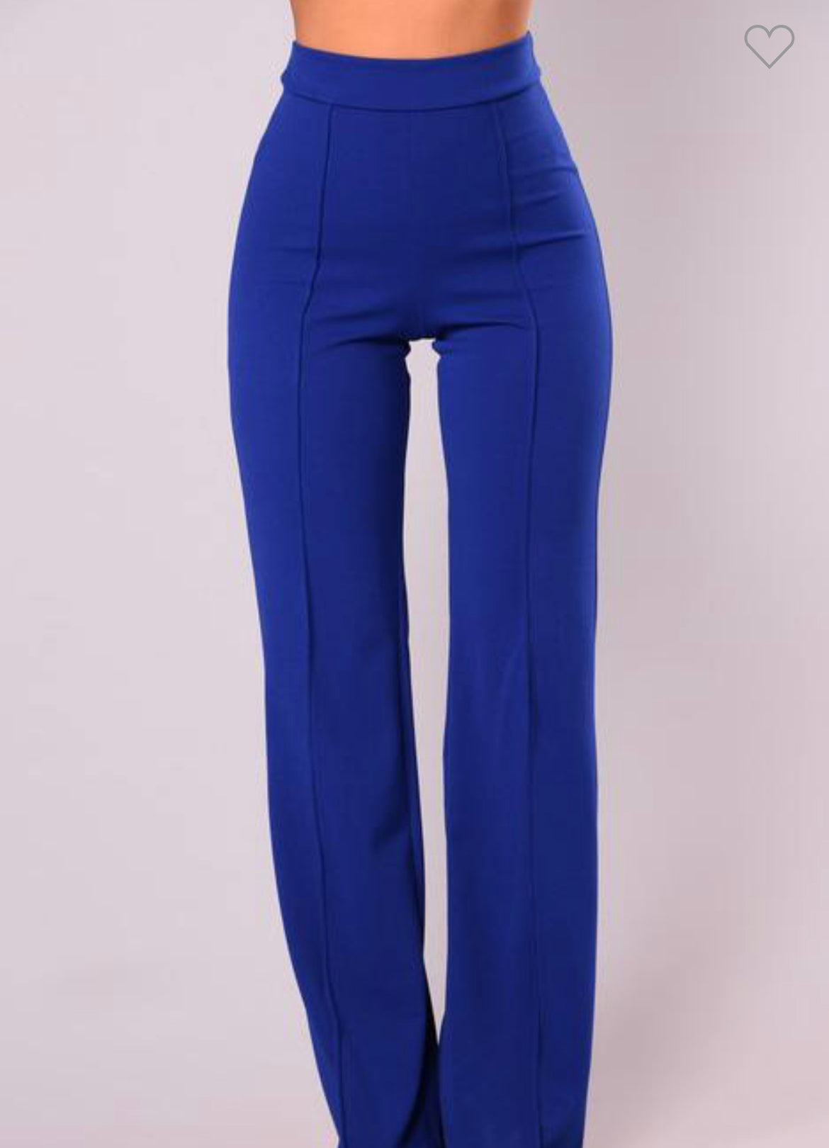 TORI HIGH WAISTED DRESS PANTS - ROYAL BLUE