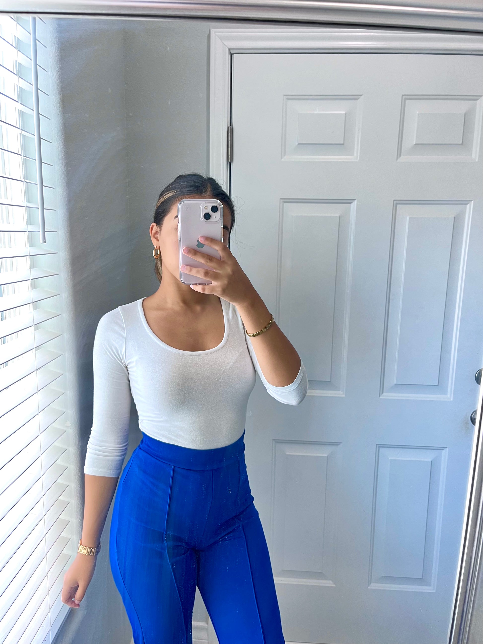 TORI HIGH WAISTED DRESS PANTS - ROYAL BLUE AriasClothing TORI HIGH WAISTED DRESS PANTS - ROYAL BLUE AriasClothing