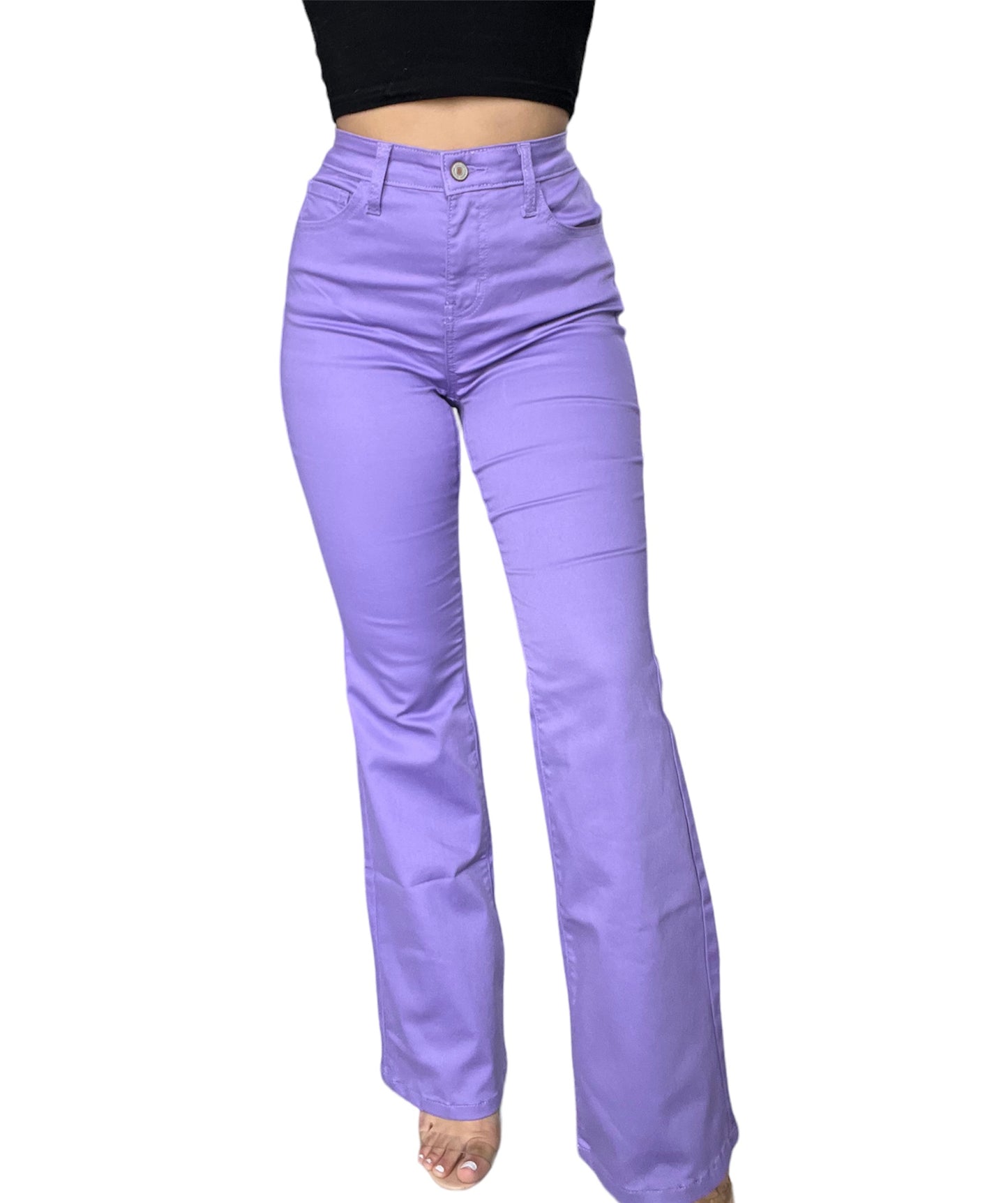 Selena Flare Jeans - Lavender